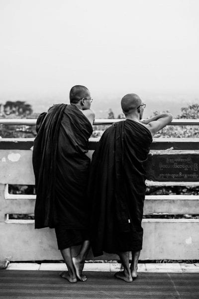 Buddhist monks in Myanmar